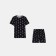 Pajama men's kaftan "f*ck" R.54, black