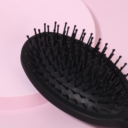 The comb massage, rubberized pen, 8 × 24 cm, black/golden color-1