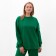 Women's costume (sweatshirt/pants), green color, size 50