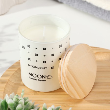 Aromatic candle in a glass "Moon", beauty, small-1