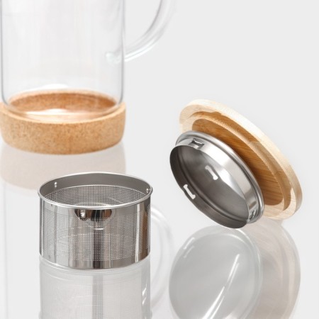 Hot teapot on the stand Sl Home "Rialto", 600 ml, the color is transparent-3