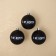 New Year's Christmas Balls “with NG, Kruch”, for the New Year, plastic, d = 6, 3 pcs., Black color