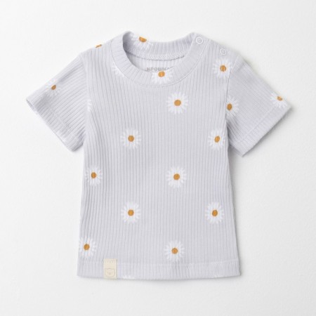 T-shirt Troshka I'm chamomile, height 62-68 cm, gray