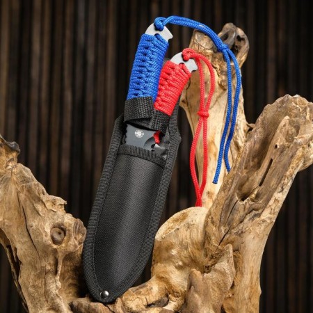Tactical Knock "Steel" steel - 420, handle - winding paracord, 24 cm-1