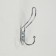 Hook furniture tundra TKT002, three -rod, chrome