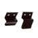 Fastening, metal "top-niz", brown