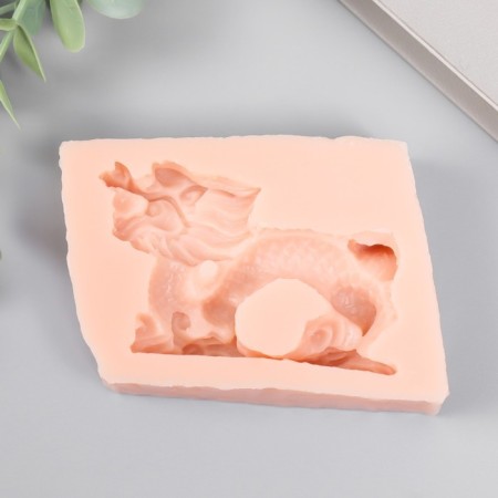 Silicone Mold "Dragon (Paul)" length 6.5 cm, height 4.5 cm-1