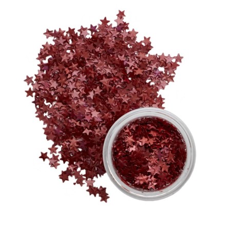 Glitter Figure "Stars", Reds-1