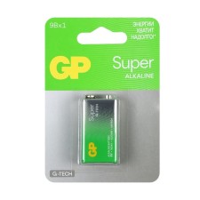 Alkalin battery GP Super, 6LR61 (6LF22, MN1604) -1BL, 9V, crown, blister, 1 pc.