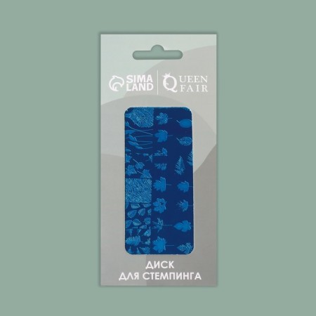 Stamping disk Metal "Nature", 12 × 6 cm-4
