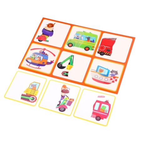 Plastic lotto for kids "cars. Half a half" 3+ 29999-1