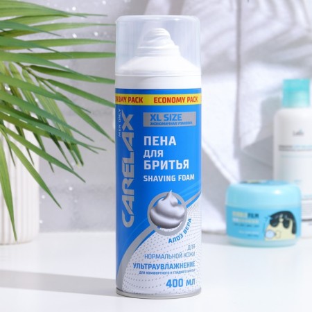 Carelax shaving foam to moisturize the skin, 400 ml