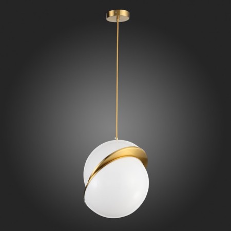 Suspension lamp ST LUCE. SL1164.323.01. Laico. 1x60 watts, E27, 30x30x35 cm, brass color-5