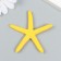 Figure for Florarium Polystone "Yellow Sea Star" 6.3x6 cm