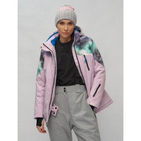Ski suit, size 52, purple color-6