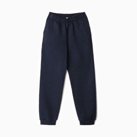 Sports pants for a boy, I have launched, dark blue color, height 128 cm