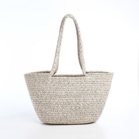 Bag-touut without fastening, gray color