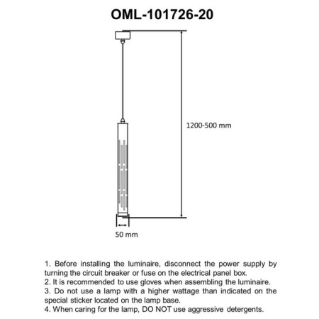 Suspended lamp Borgia LED 6400K 20W-5