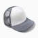 Women's baseball cap with minaku grid, light gray, rr 56-58