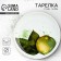 Ceramic plate "juicy lime", 22.5 cm, white color