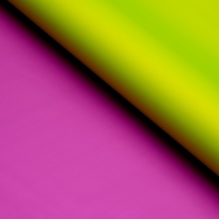 Matte-double-sided film 60 x 60 cm, the color is yellow-green/purple-1