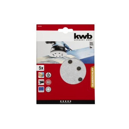 Circle of grinding KWB, D = 125 mm, K40, stearat coating, 5 pcs.-1