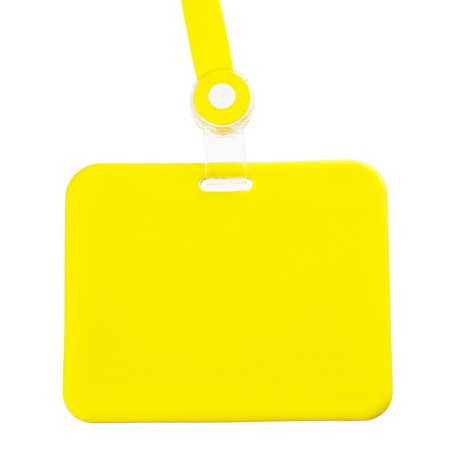 Horizontal badge 85 x 54 mm, erichkrause acrylic case, silicone tape, mix-2
