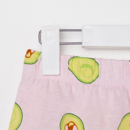Female pajamas (T -shirt and shorts) KAFTAN AVOCADO p. 44-46, white-10