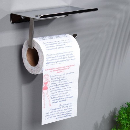 Souvenir toilet paper "Anecdotes", 2 part, 9.5x10x9.5 cm