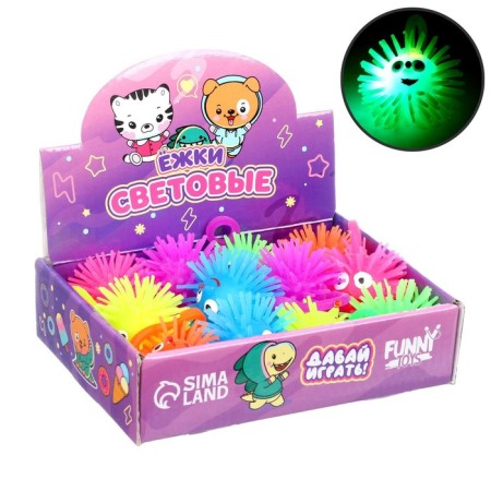 Bloody rubber hornet of light "animals", MIX color, in showbox-5
