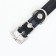 A collar with rows of 4 rows and rhinestones on a buckle, 38 x 1.5 cm, Osh 26-33, black