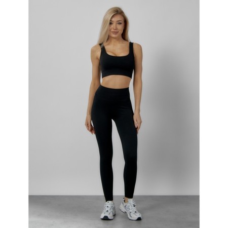 Sports suit female, size 44, black color-1