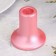 Gypsum candlestick, 7.5x7.5cm, pink