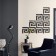 Interior stickers "Labyrinth", mirror, wall decor, set 10 pcs, 10 x 10 cm