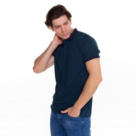 T -shirt male polo, green color, size 52 (2xl)-1