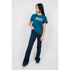 Female T-shirt, size 52, dark-turquoise color