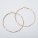 Earrings of the Ring "Classic" d = 7 cm, color gold