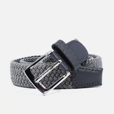 Building belt, width 2.5 cm, metal buckle, gray color