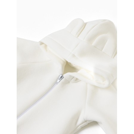 Costume (sweatshirt and trousers) I, Basic Line, height 80-86 cm, Milk color-4