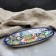 The herdgehog of Rishtan ceramics "Flowers", 24 cm, blue, mix
