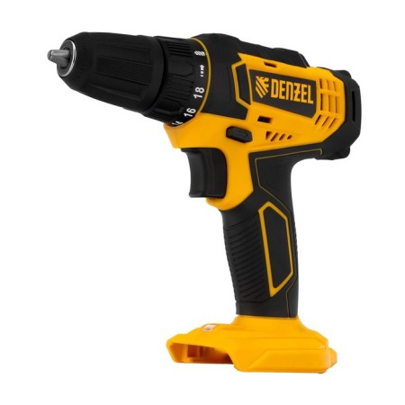 Drill-shuruvret battery. Denzel CDL-18-0 26117, Li-Ion, 18 V, 400-1500 rpm, without battery