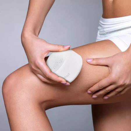 Body massager KitFort KT-2962, vacuum, 10 watts, 6 modes, work from battery, white-4