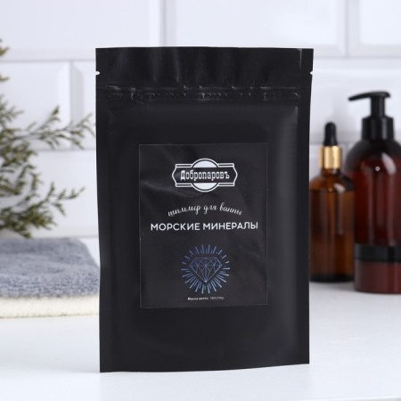 Shimmer with sea salt for the bath "Sea Minerals" 160 g "Dobroparov" Blue