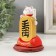 Plastic pendulum from the solar battery "Maneki-Neko White with a symbol of wealth" 6x5.3x10.7 cm 991475