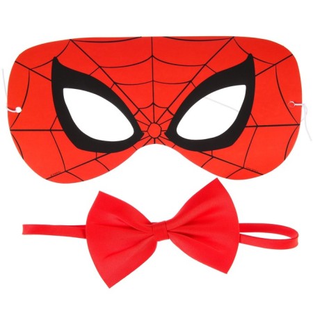 Set of carnival mask and butterfly, spider-man-1