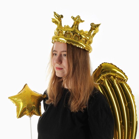 Set of foil balls "Carnival set. Golden ", 3 pcs.-2