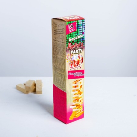 Falling tower, jenga "Birch - Youth Party" Maxi, 54 Bruska, 33 x 7.5 cm-4