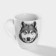 Porcelain mug "Wolf", 300 ml, white