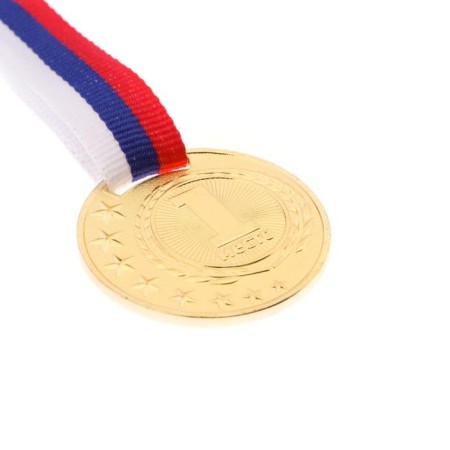 Prize medal 064 diam 4 cm. 1 place. The color of evil. With a ribbon-3