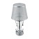 Freya FR20-TL-01-CH SIMONE, 280x280x559 mm desktop lamp, E14, 1x40W, chromium color